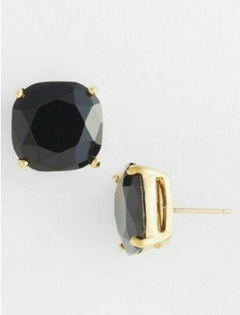 Black onyx studs earrings, 14K Gold Stud Earring, 14K Gold Black Onyx Stud Earring, Diamond Earrings, Gift For Her, Dimond Earring