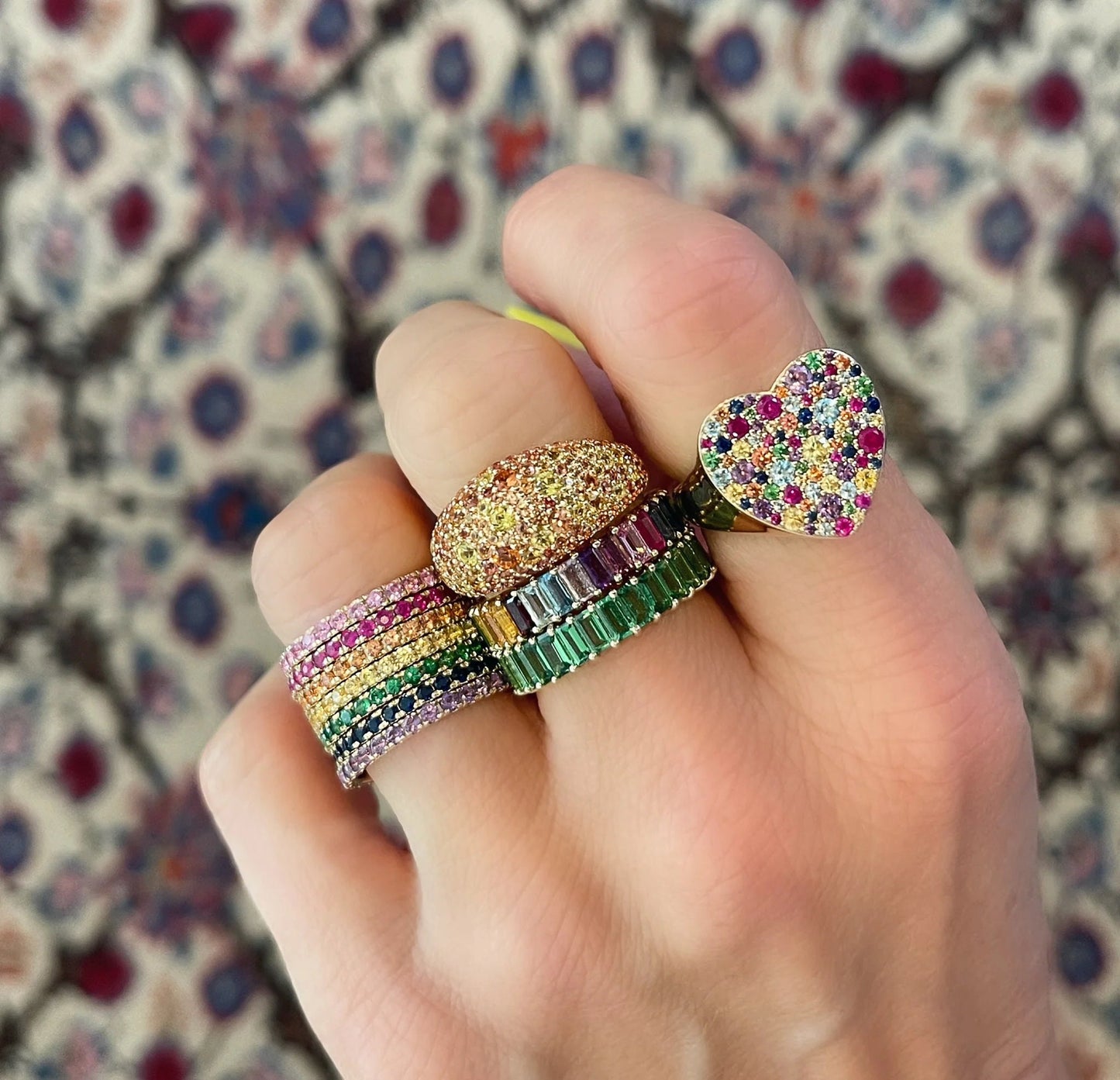 Blue Sapphire Baguette Band Ring, Blue Sapphire Band, 14K Gold Sapphire Band, 14K Gold Band,Blue Sapphire Band, Silver Band, Gift For Her