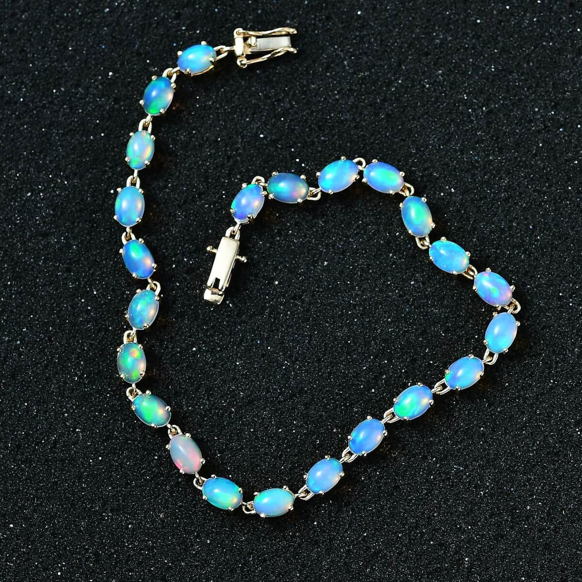 14k Gold Opal Tennis Bracelet, White Opal Bracelet, October Birthstone, Dainty Opal Bracelet, Opal Bracelet Bridal Bracelet, Gift for Her