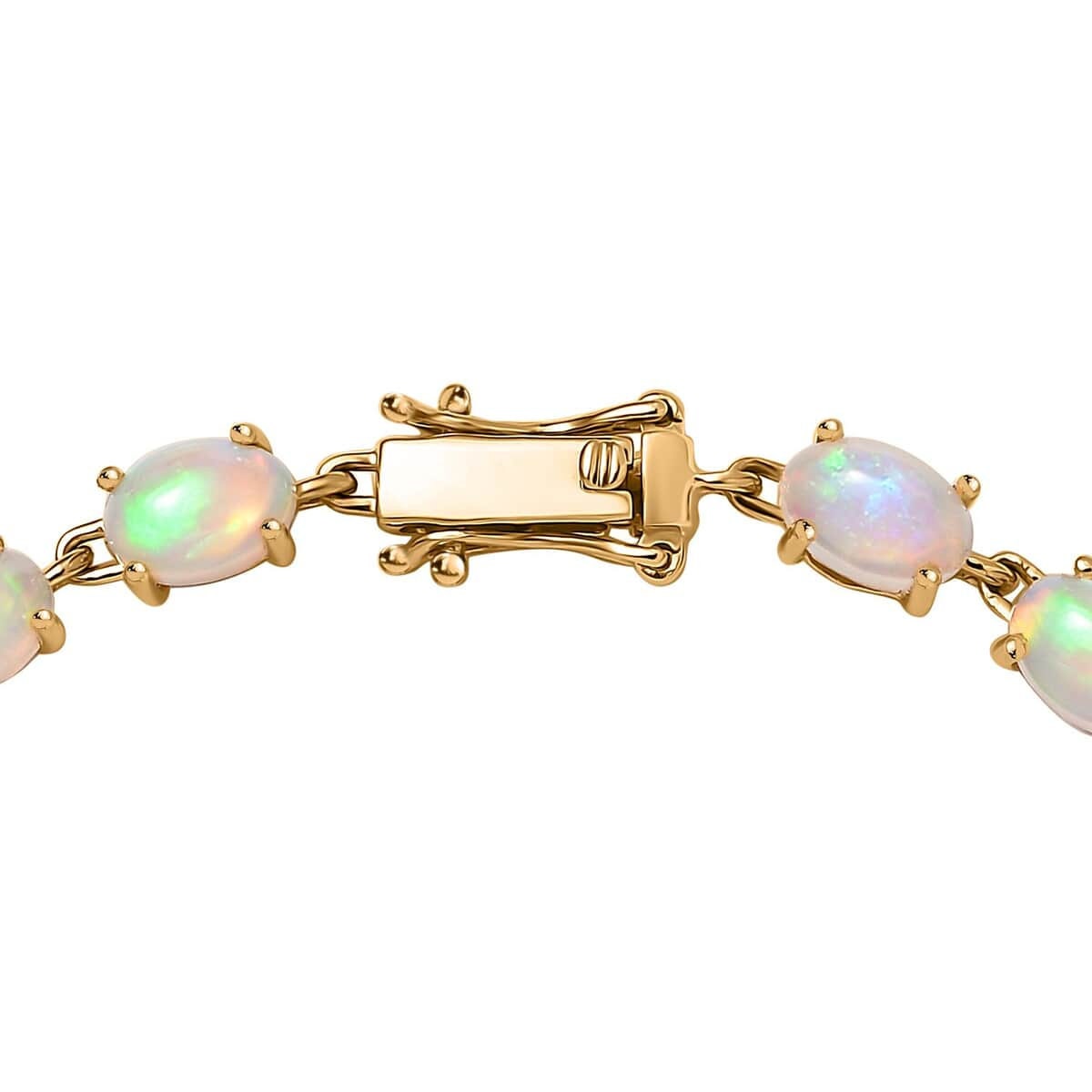14k Gold Opal Tennis Bracelet, White Opal Bracelet, October Birthstone, Dainty Opal Bracelet, Opal Bracelet Bridal Bracelet, Gift for Her
