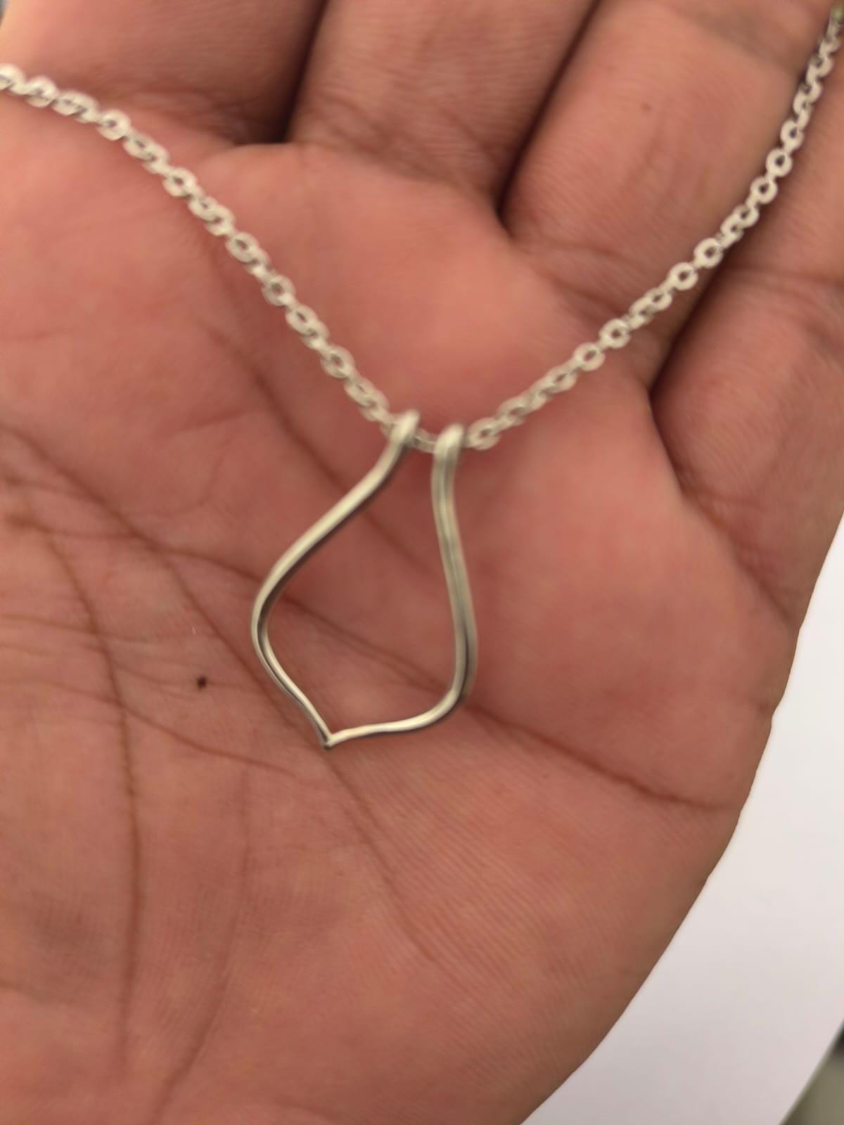 Ring Holder Necklace 14K Solid Gold , Horseshoe Dainty Jewelry, gift for her, Gift For Her, Engagement Magic Ring Keeper Jewelry