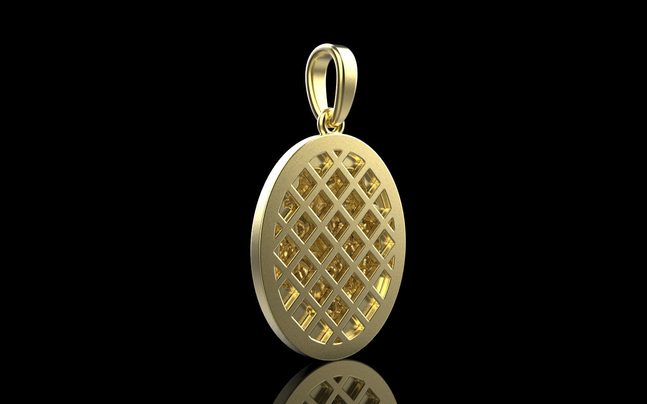 Bold Lion Pendant Charm - Gold-plated Safari Wildlife Jewelry