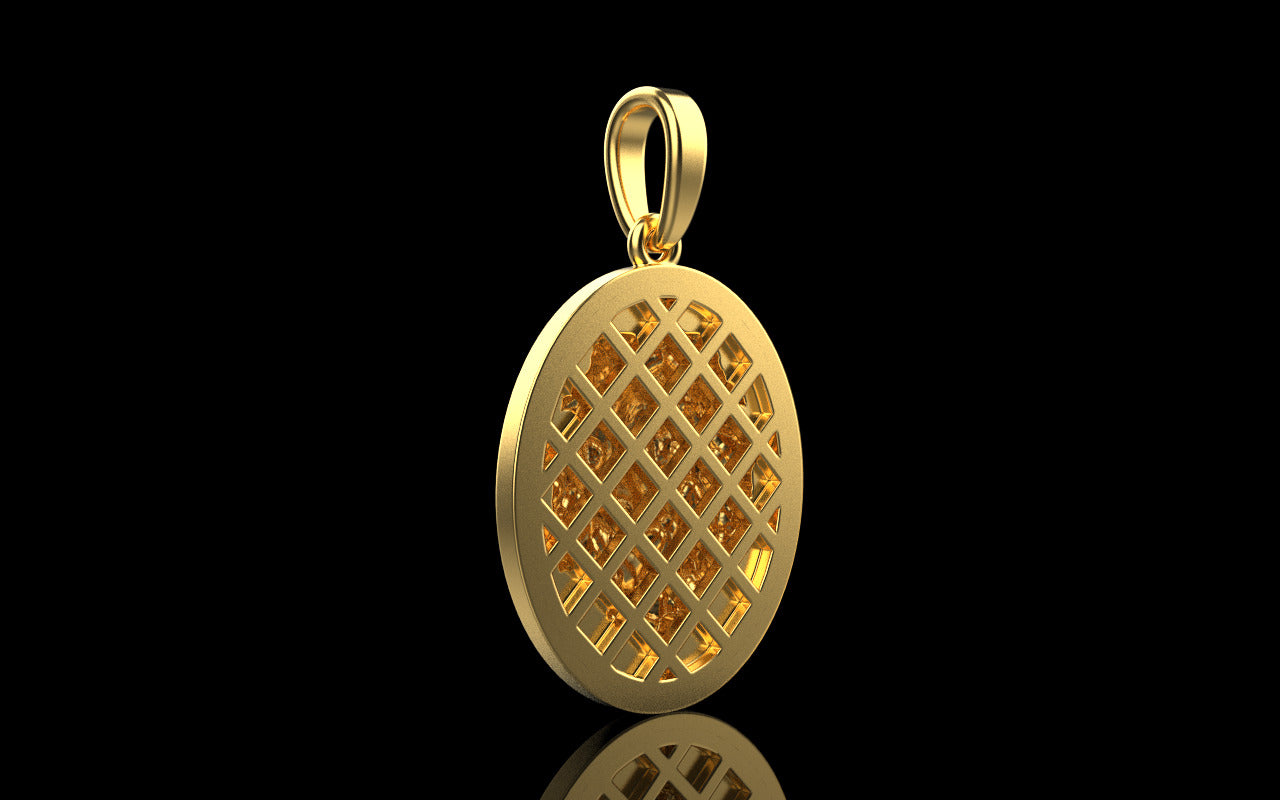 Bold Lion Pendant Charm - Gold-plated Safari Wildlife Jewelry