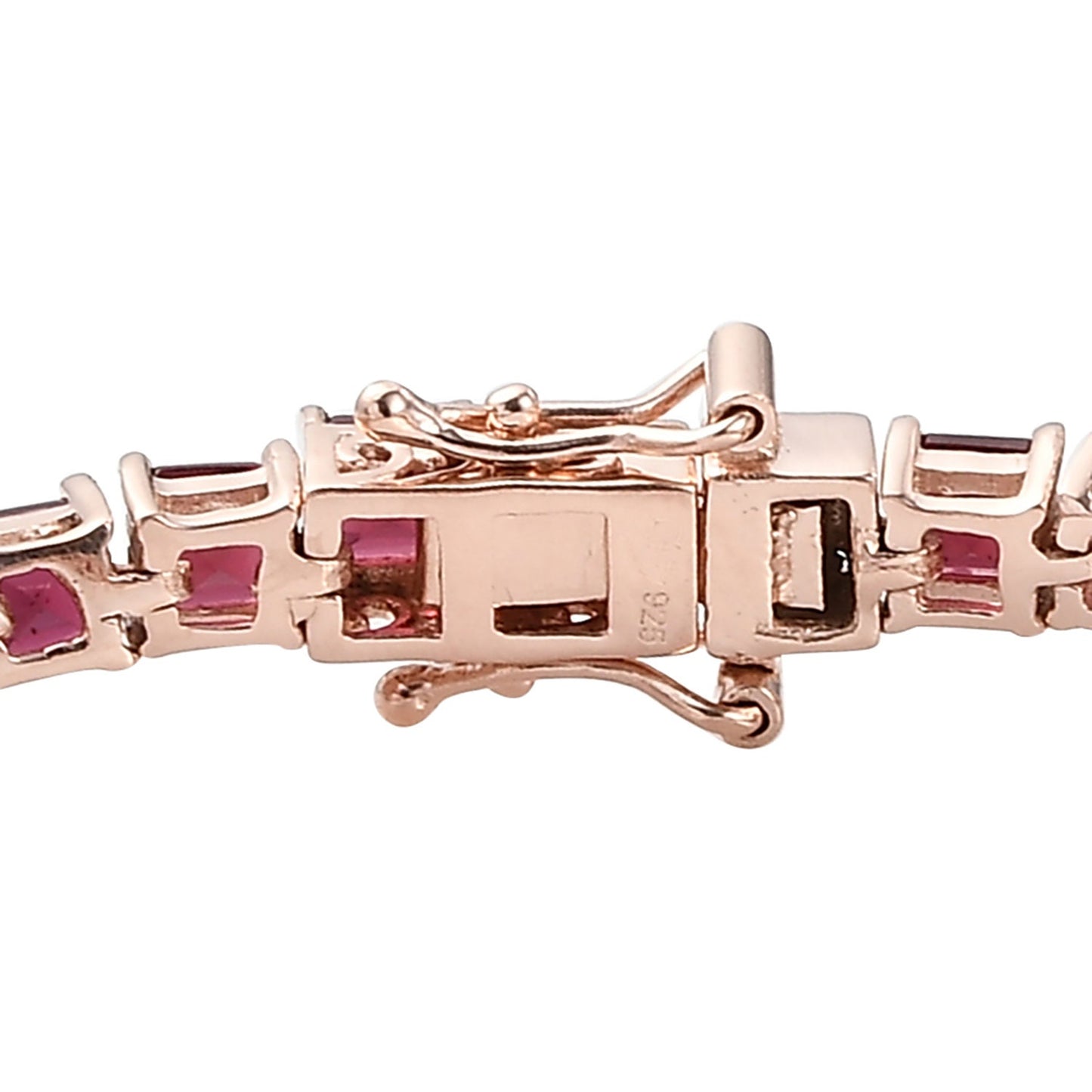 Natural Garnet Tennis Bracelet: 925 Sterling Silver, January Birthstone