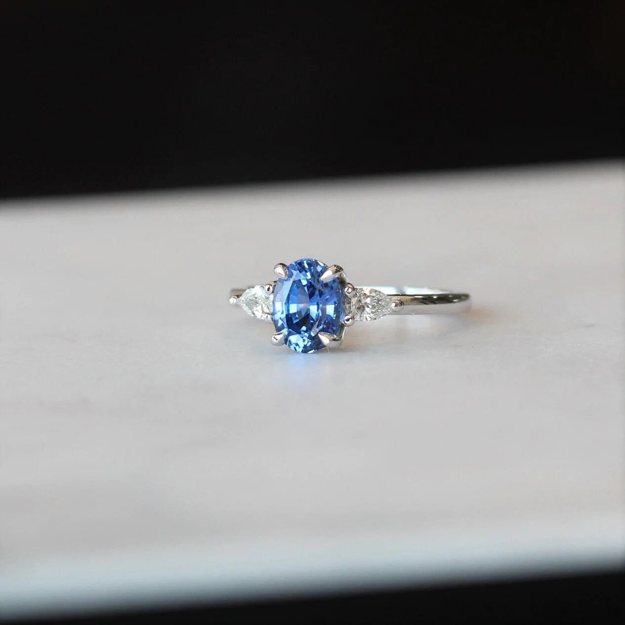 Vintage Tanzanite Ring- Sterling Silver Ring- Emerald Cut Tanzanite Engagement Ring- Promise Ring- December Birthstone- Anniversary Gift