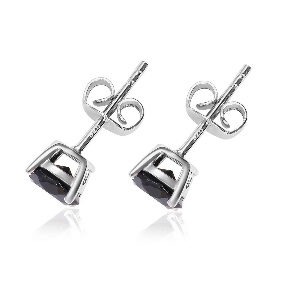 Black Onyx Handmade Studs Earrings, Black Onyx Silver Earrings, Onyx Studs, Black Onyx Round 8mm Studs Earrings, 14K Black Onyx Stud Earring