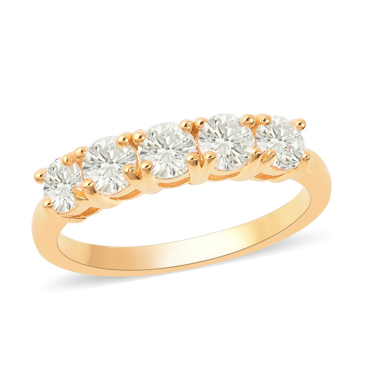 Dainty Engagement Ring/ 5mm Round Cut Moissanite Ring /925 Sterling silver/ 14K Rose Gold Ring/ Prong Set Ring/ Stack Ring/ Ring For Women