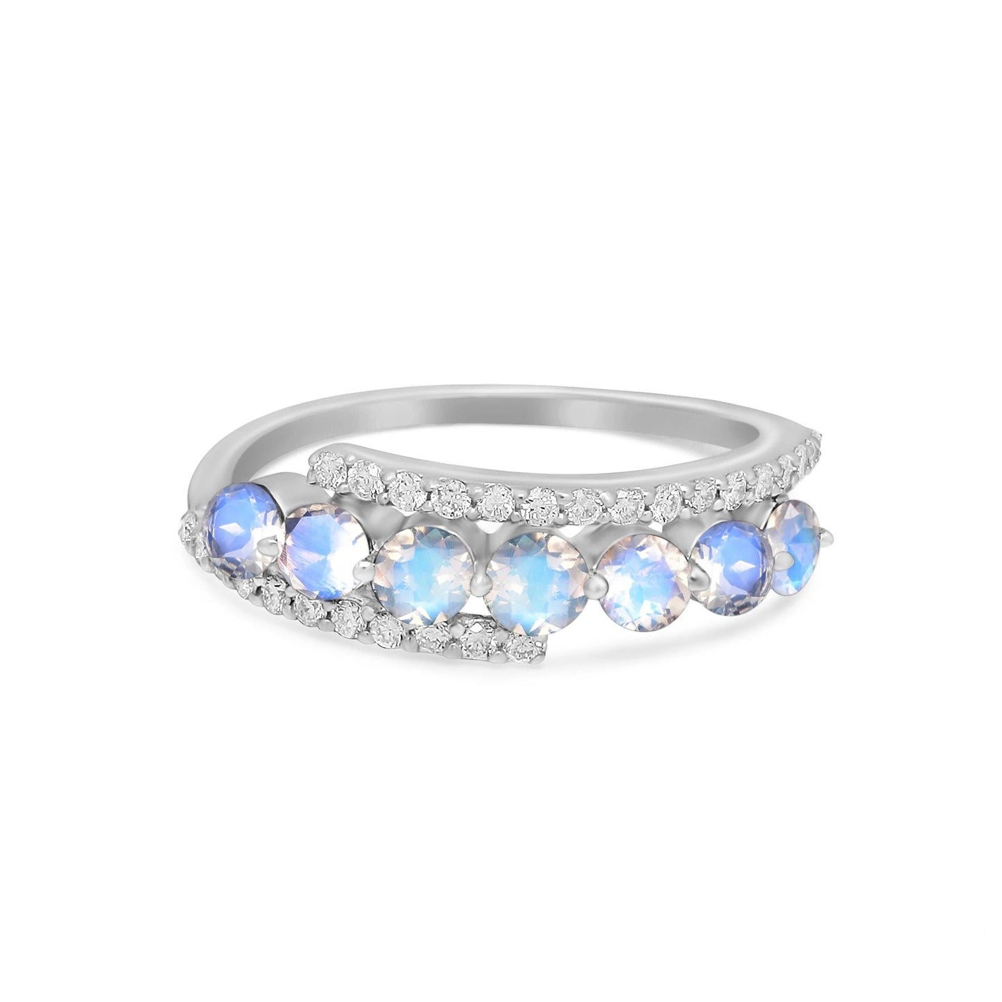 Antique dainty 14k yellow gold Victorian white opal promise ring for her, Small minimalist opal & diamond engagement ring, Anniversary ring