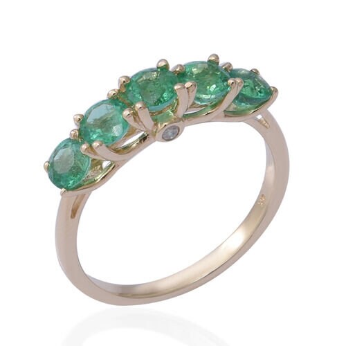 4mm Round Emerald Ring, May Birthstone Ring, Minimalist Emerald Green Ring, Sterling Silver Ring, Emerald Solitaire Jewelry, Gift for her