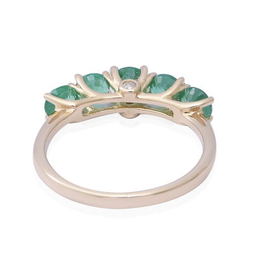 4mm Round Emerald Ring, May Birthstone Ring, Minimalist Emerald Green Ring, Sterling Silver Ring, Emerald Solitaire Jewelry, Gift for her