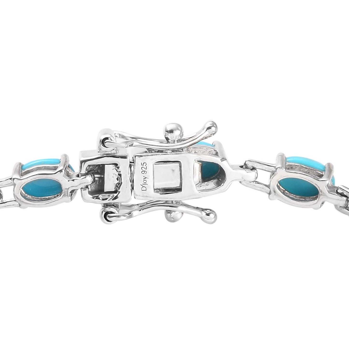 Turquoise Tennis Bracelet: 925 Sterling Silver, Dainty Jewelry