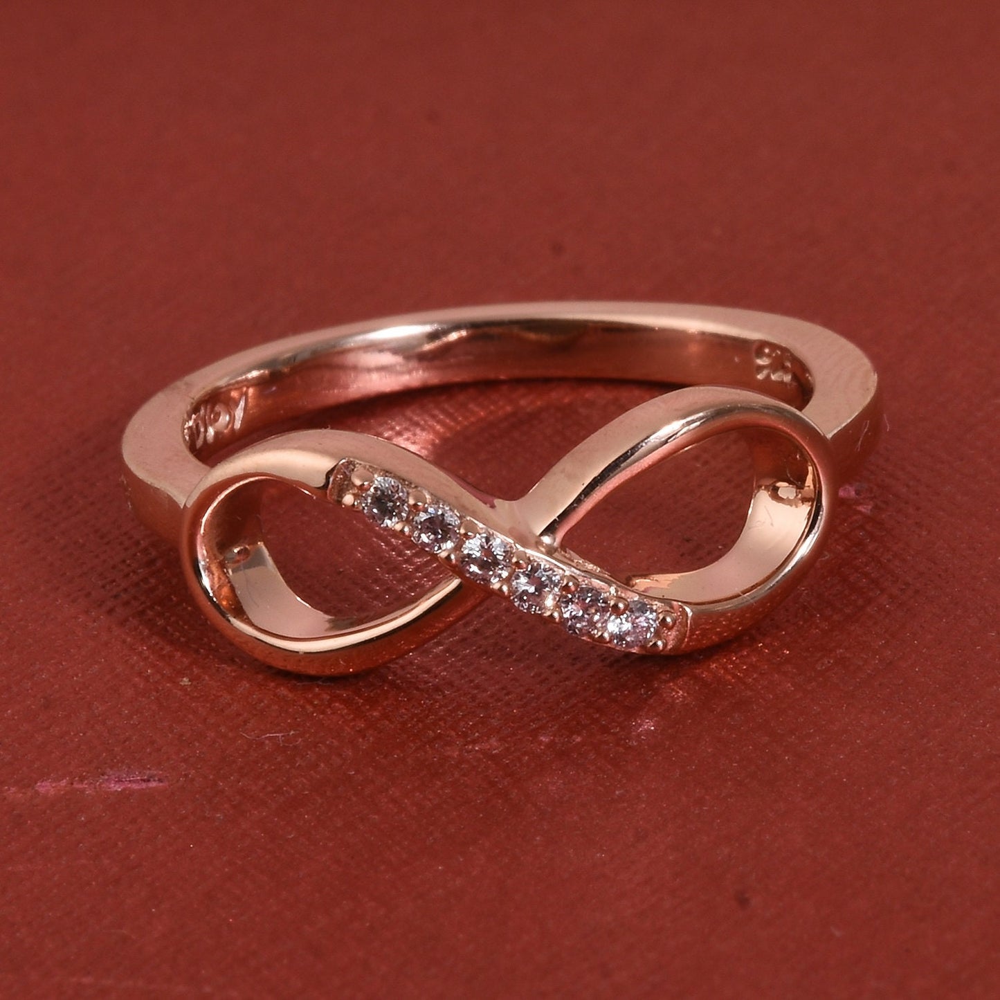 Infinity Gold Ring, 14k Gold Vermeil Infinity Ring, Cz Engagement Ring, Friendship Ring, Trendy Birthday Gift, Mother's day Gift, 14K Yellow