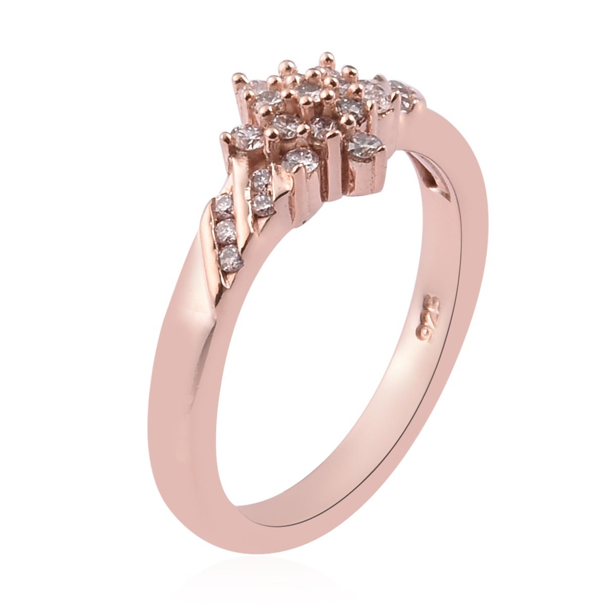 Elegant 1 CT Round Cut Diamond Flower Cluster Ring, Dazzling Women's Wedding Ring, Celebrate Love with this Stunning Diamond Flower Ring