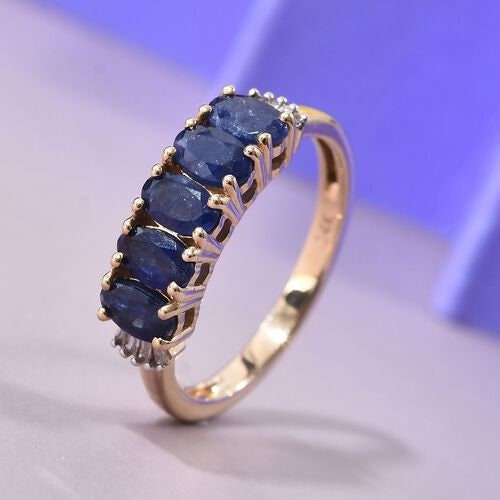 Blue Sapphire Ring, 14K Solid Gold, Engagement Ring, Handmade Jewelry, Sapphire Ring Gold, Gemstone Ring, Art Deco Ring, Anniversary Ring