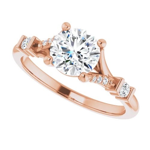 2.75 CT Round Cut Engagement Ring, Round Solitaire Ring, Wedding Ring, Engagement Ring, Anniversary Ring, Cubic Zirconia Ring, 14K Gold Ring