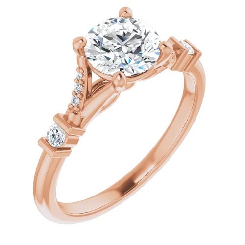 2.75 CT Round Cut Engagement Ring, Round Solitaire Ring, Wedding Ring, Engagement Ring, Anniversary Ring, Cubic Zirconia Ring, 14K Gold Ring