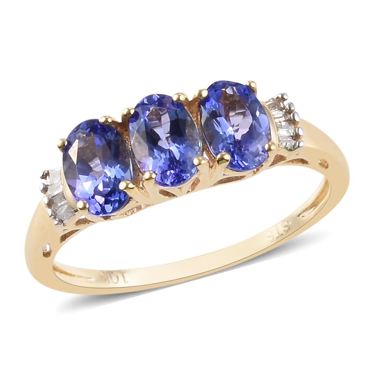 Vintage Tanzanite Ring: 925 Sterling Silver Designer Ring