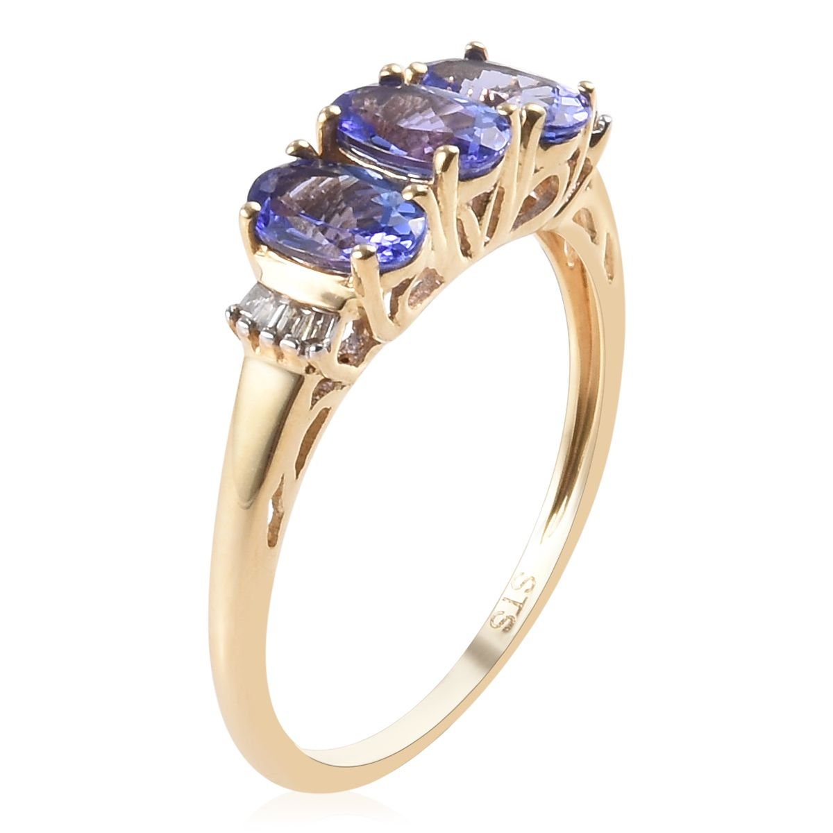 Vintage Tanzanite Ring: 925 Sterling Silver Designer Ring