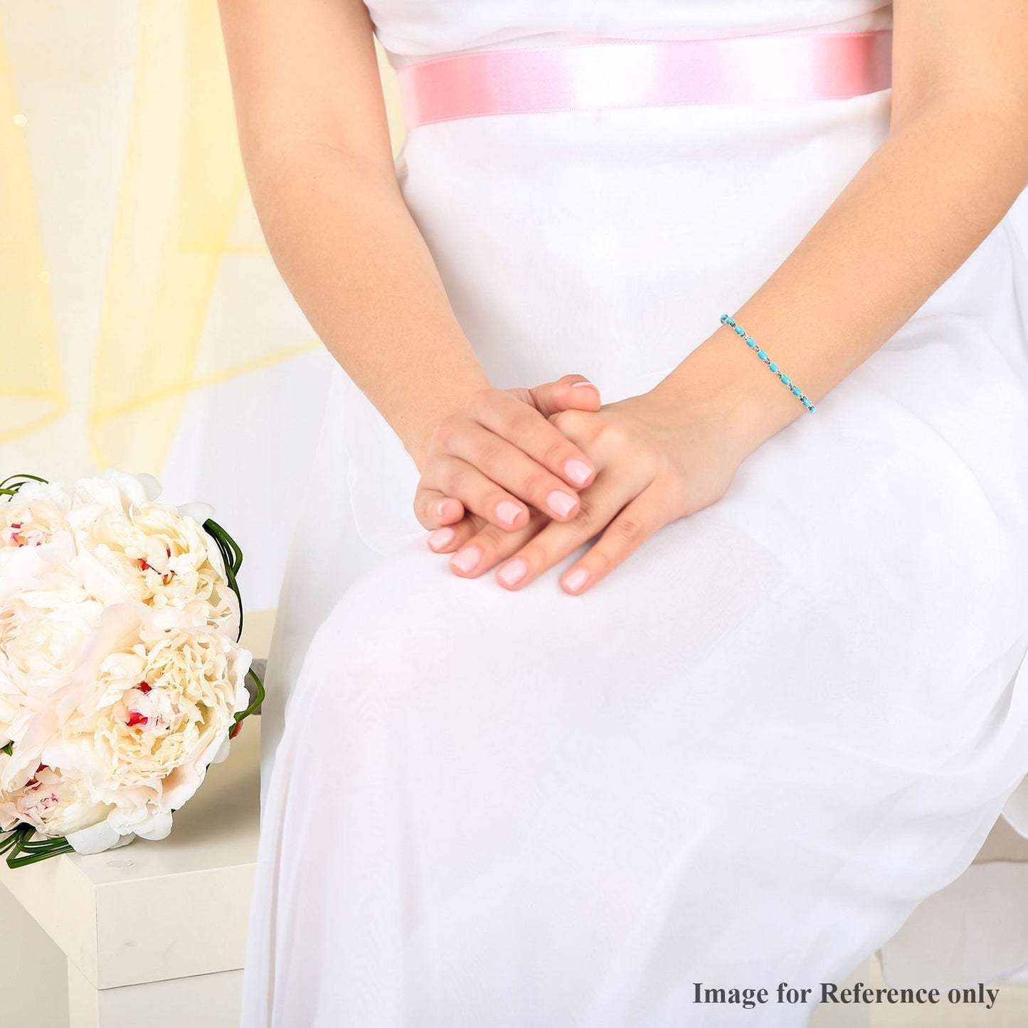 Turquoise Bracelet, Turquoise Tennis Bracelet, Dainty Bracelet, Turquoise Jewelry, Gift for Her, Minimalist Bracelet, Gold Tennis Bracelet