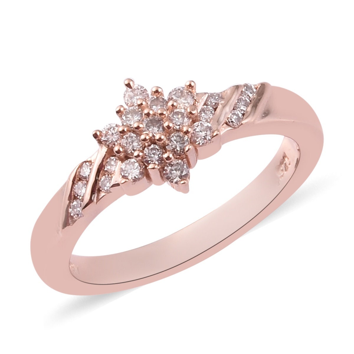 Elegant 1 CT Round Cut Diamond Flower Cluster Ring, Dazzling Women's Wedding Ring, Celebrate Love with this Stunning Diamond Flower Ring