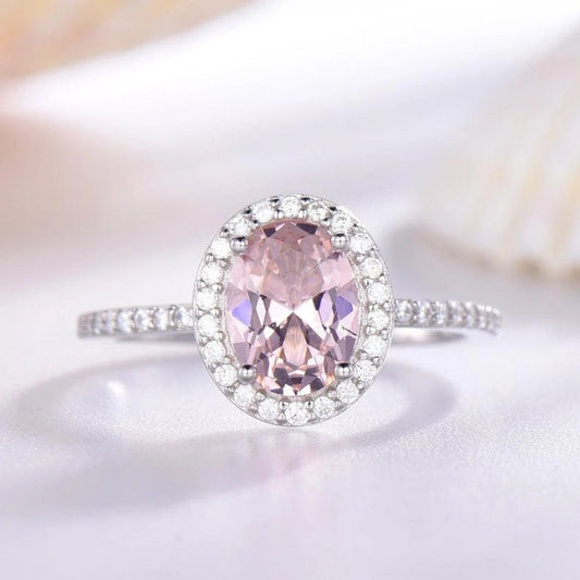 Lilac Color Rose De France Amethyst Engagement Ring, Pink Amethyst Ring, Promise Ring ,Wedding Ring, February Birthstone, Gift for her