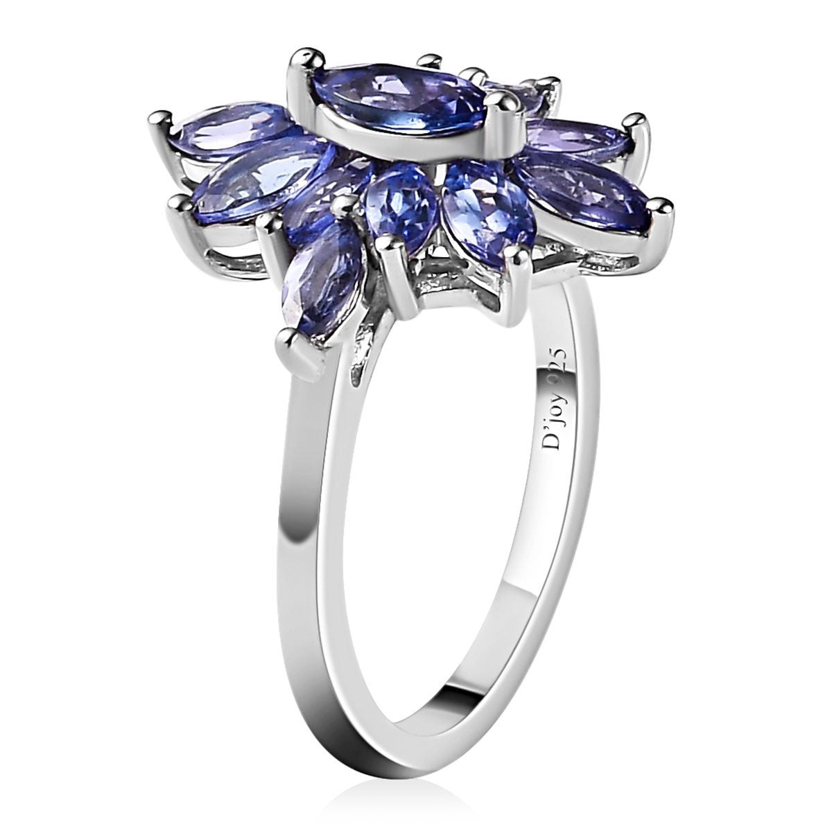 Marquise Tanzanite Ring - Dainty Sterling Silver - Minimalist Promise Jewelry