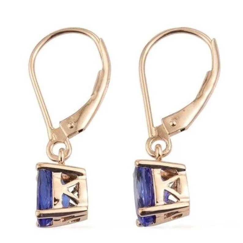 Tanzanite Jewelry - Sterling Silver Dangle Earrings, Perfect Gift for Women