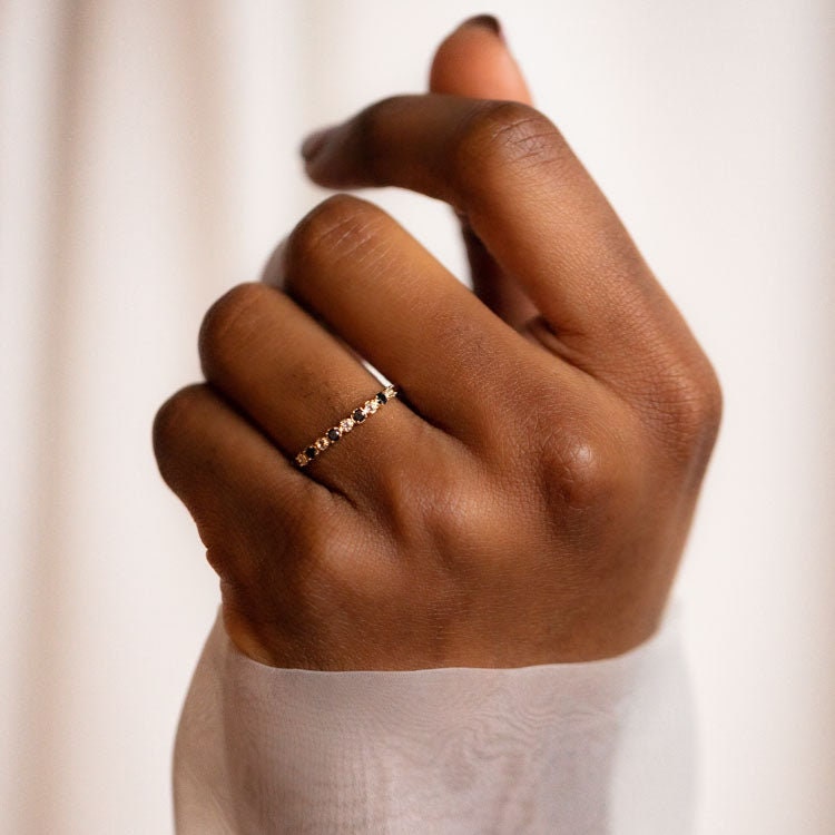 Black onyx And Alternat Diamond Ring, Vintage Black Onyx Engagement Ring, Art Deco Solitaire Wedding Ring, Gold Unique boho, Statement Ring