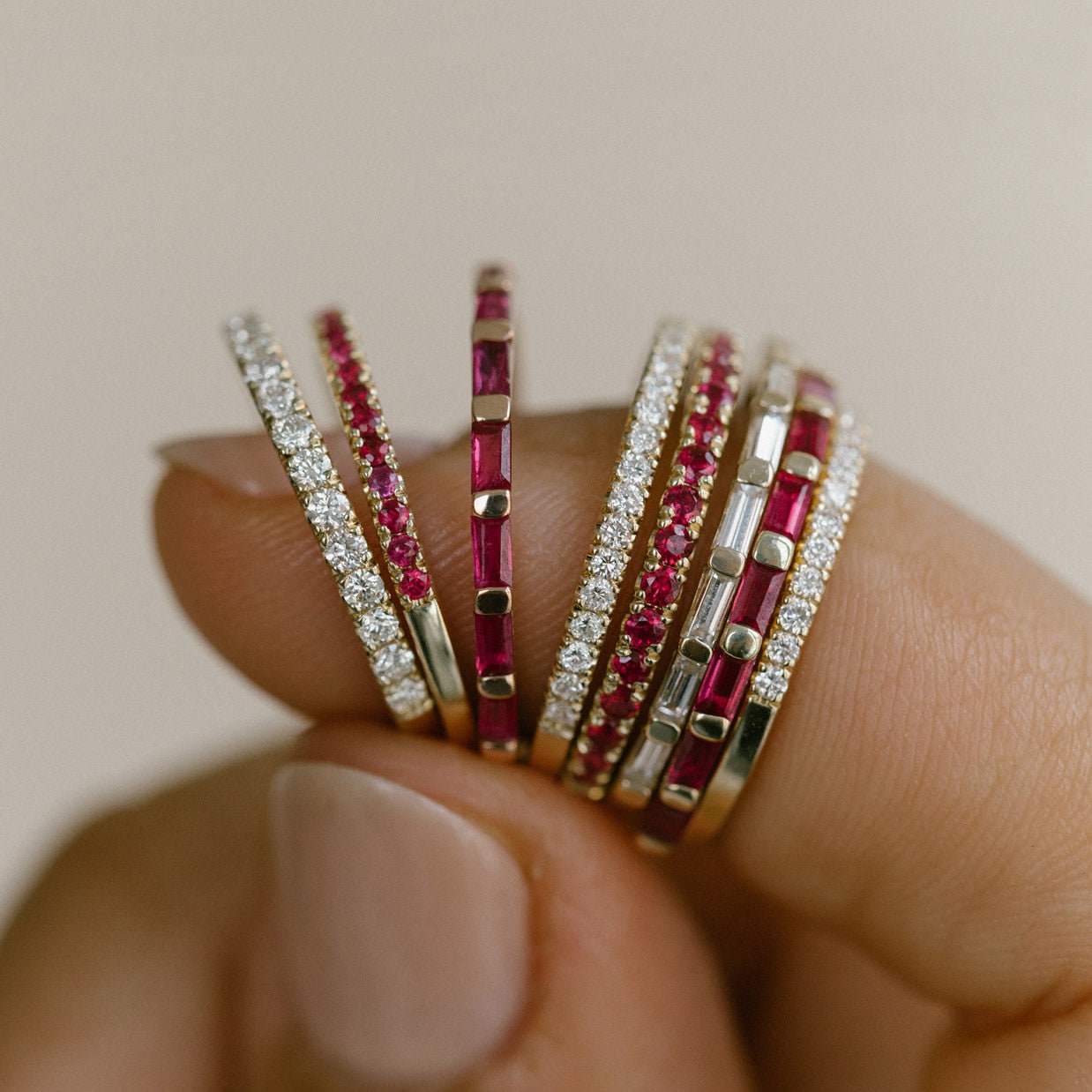 Micro Pave Eternity Diamond Wedding Ring, 1.5 MM Half Eternity Band, Dainty Stackable Band, Anniversary Gift, Half Eternity Diamond Band