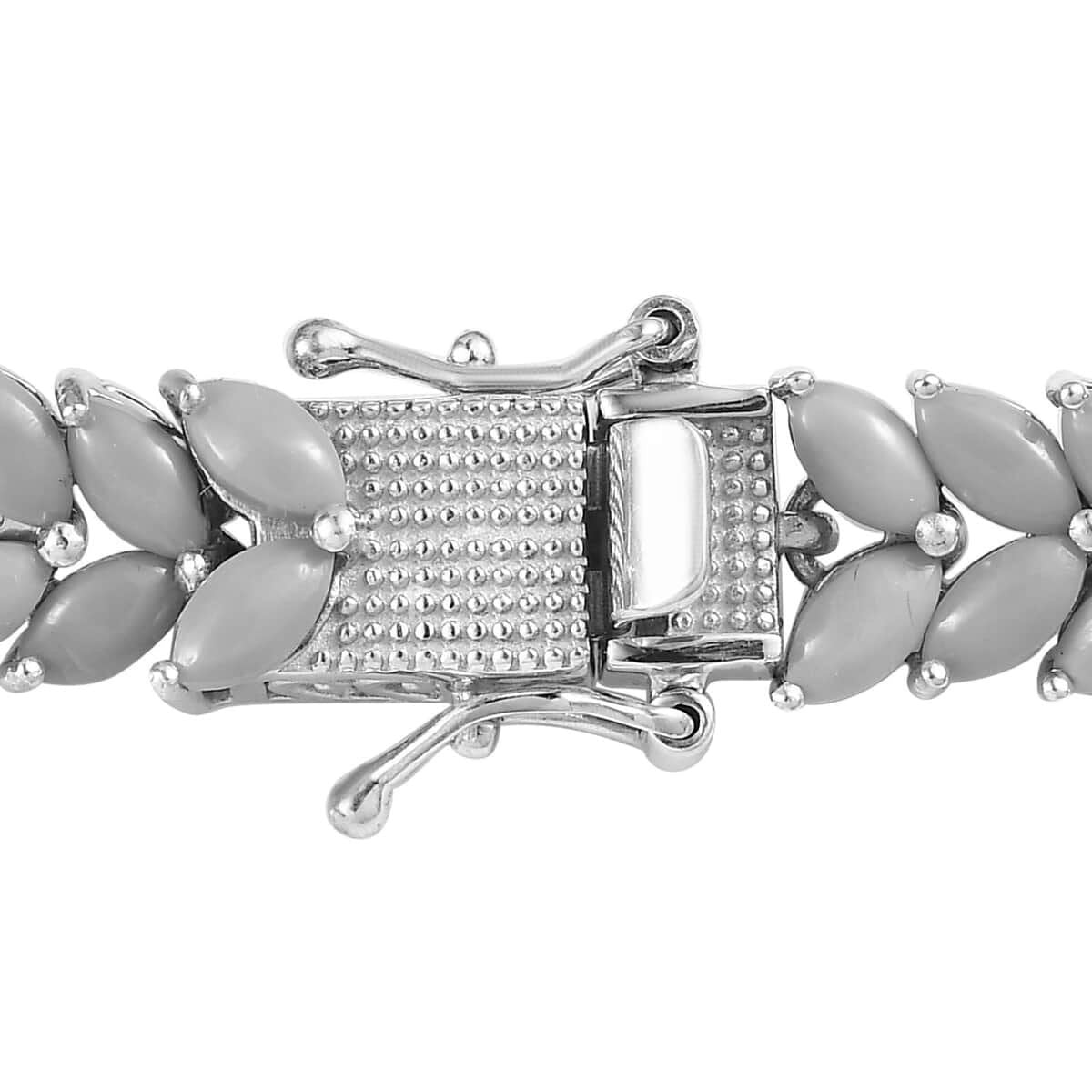 Sleeping Beauty Turquoise Bracelet: Platinum Over Sterling Silver Tennis Bracelet