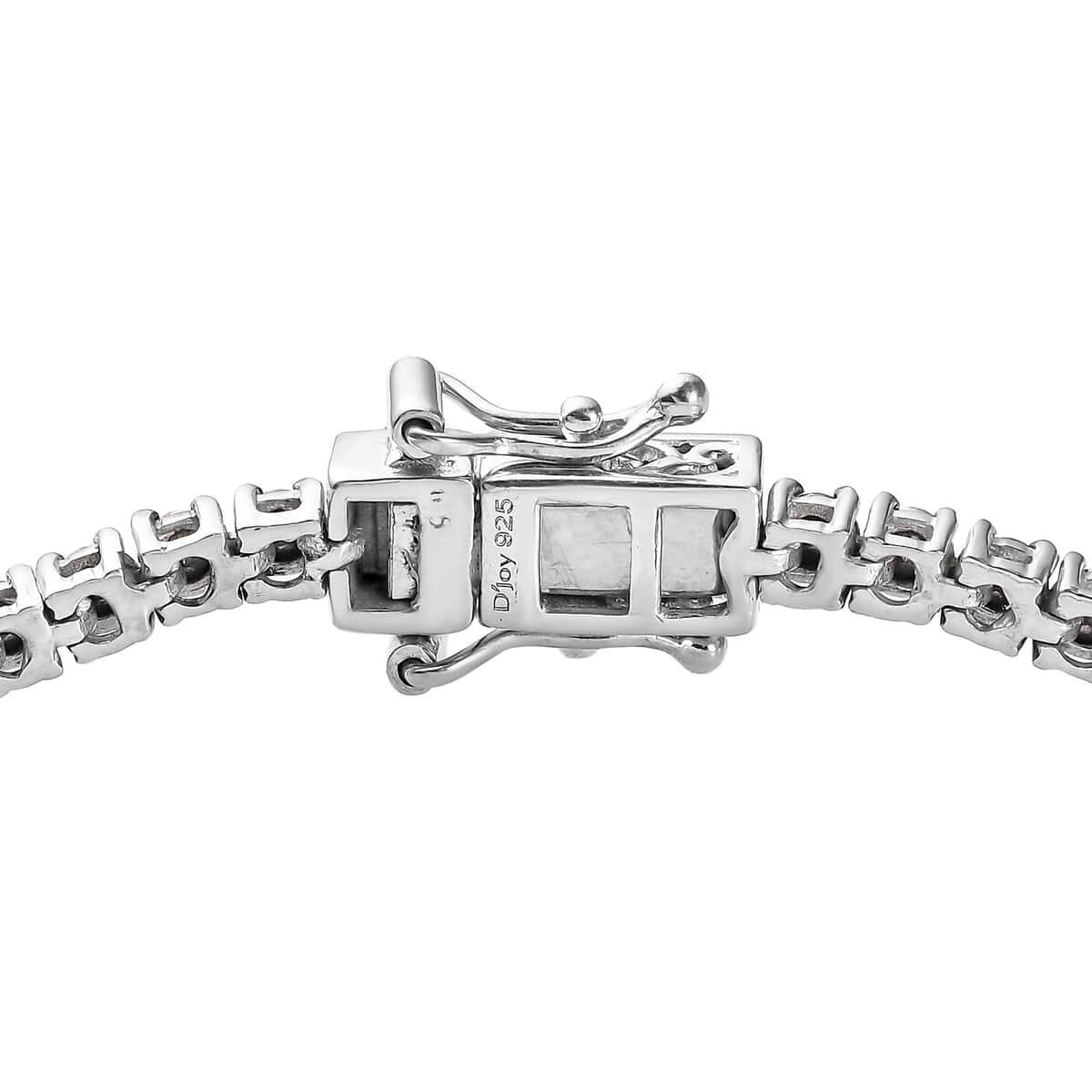 Tennis Bracelet 3mm Round Cut Black Gemstone Bracelet, Black Diamond Tennis Bracelet in Over Sterling Silver (7.25 In) 5.00 ctw