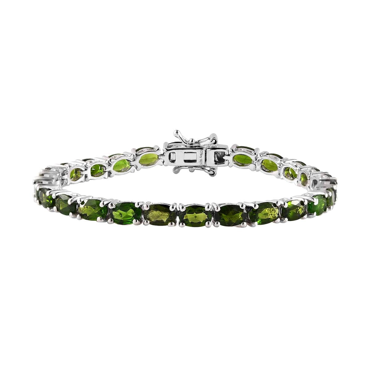 Chrome Diopside Tennis Bracelet in Vermeil Yellow Gold Over Sterling Silver 12.25 ctw Anniversary Gift  Gift for Mom, Gift For her