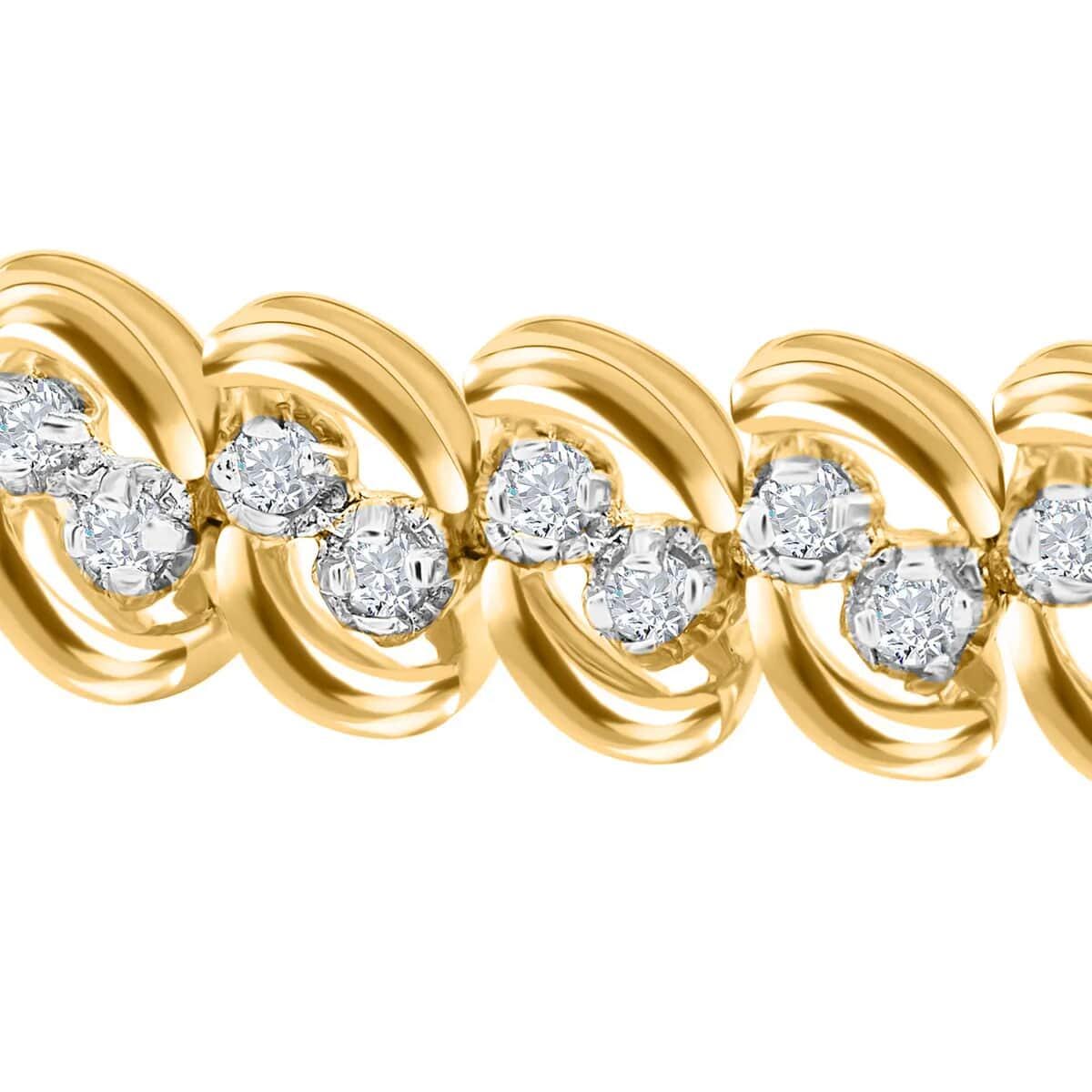 2.5 Ct Diamond Tennis Bracelet, 14K Gold plated Diamond Bracelet, 14Kt Gold Genuine Natural Diamond Bracelet, Beautiful Diamond Bracelet