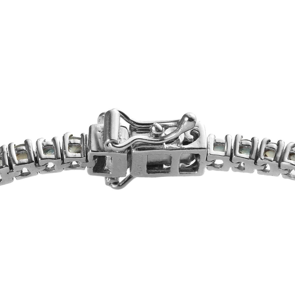 Vintage Alexandrite Tennis Bracelet: Sterling Silver Wedding Jewelry