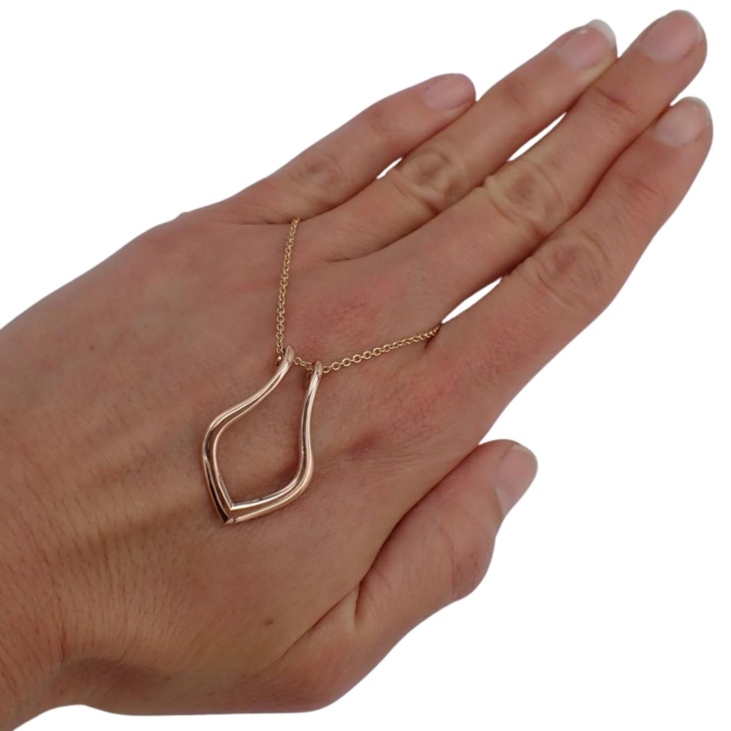 Sterling Silver Ring Holder Pendant Necklace - Jewelry Organizer