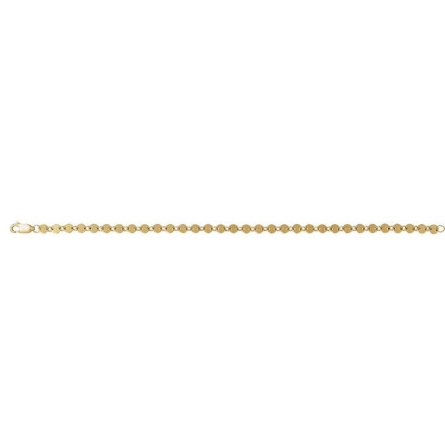 14k gold puffy Round mariner bracelet | 18k gold bracelet | best for gifting | daily wear bracelet mariner bracelet , best for gifting