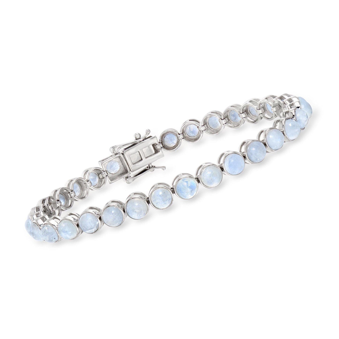 Dainty Moonstone Bracelet: Sterling Silver Bridal Jewelry