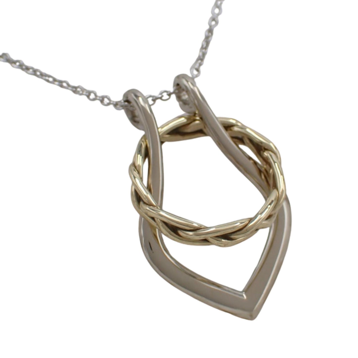 Sterling Silver Ring Holder Pendant Necklace - Jewelry Organizer