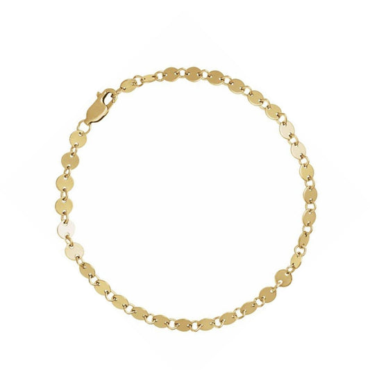 14k gold puffy Round mariner bracelet | 18k gold bracelet | best for gifting | daily wear bracelet mariner bracelet , best for gifting