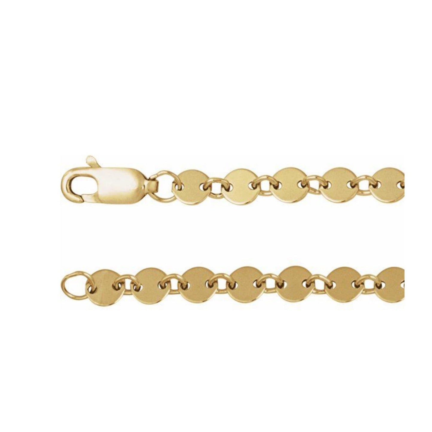 14k gold puffy Round mariner bracelet | 18k gold bracelet | best for gifting | daily wear bracelet mariner bracelet , best for gifting