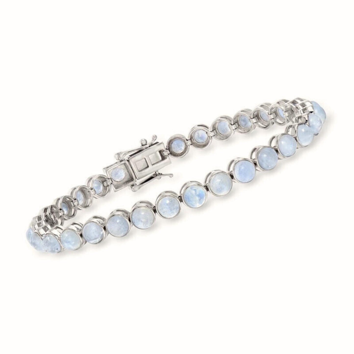 Dainty Moonstone Bracelet: Sterling Silver Bridal Jewelry